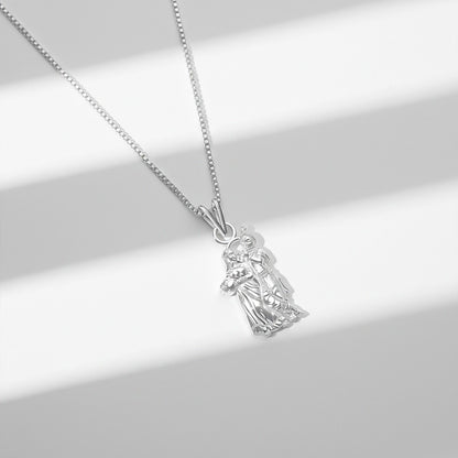 Silver Love of Radha Krishna Pendant for gift
