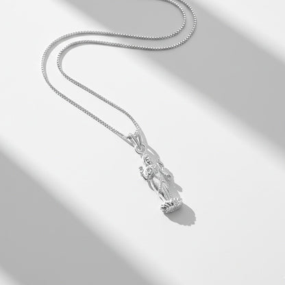 Silver Mata Dhanlaxmi Devi Pendant