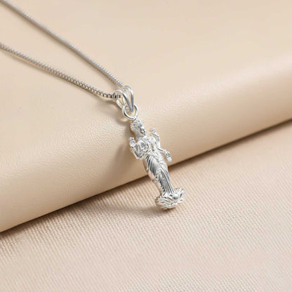 Silver Mata Dhanlaxmi Devi Pendant
