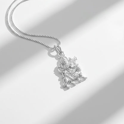 Sterling Silver Goddess Durga Maa Pendant