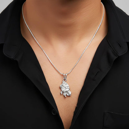 Sterling Silver God Krishna Pendant