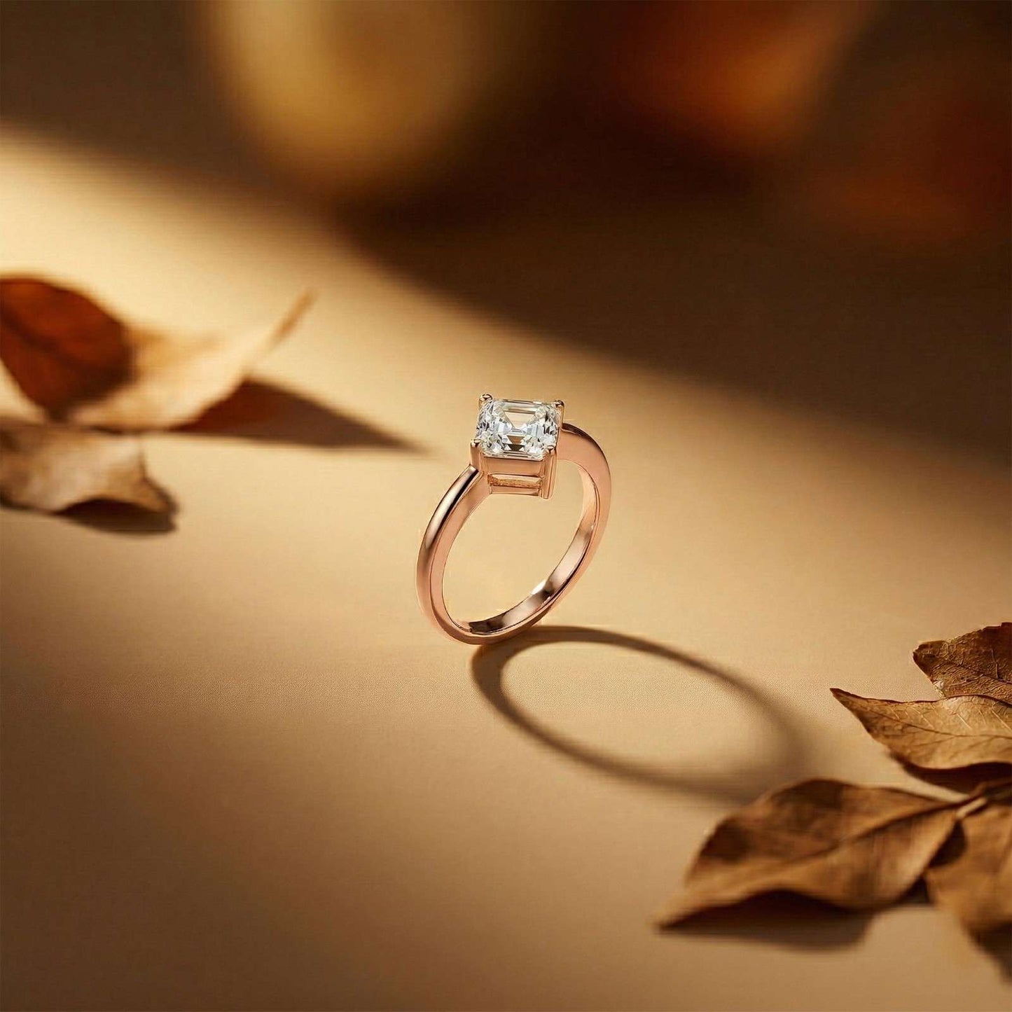 1.44Ct Moissanite Princess Cut Solitaire Ring