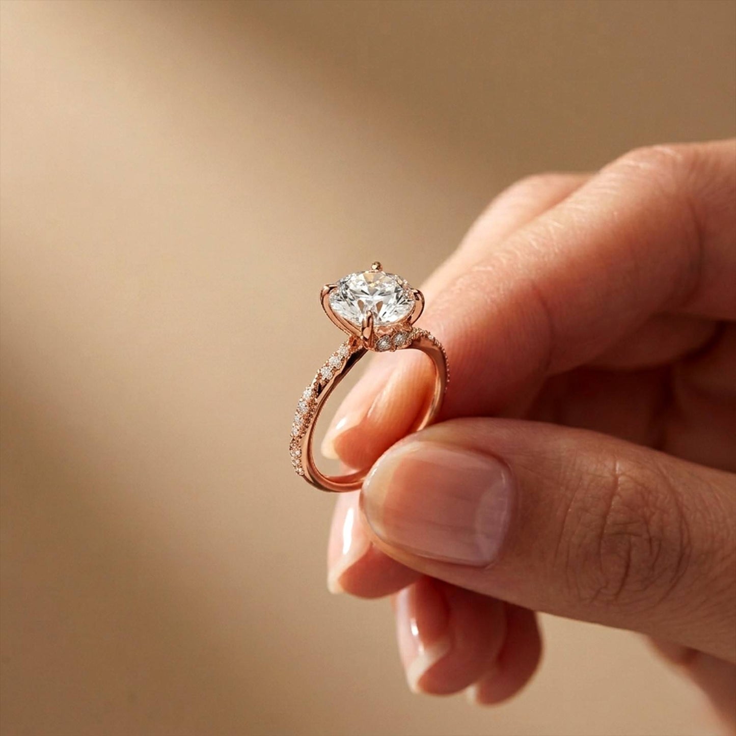 2.58Ct Moissanite Round Brilliant Solitaire Ring