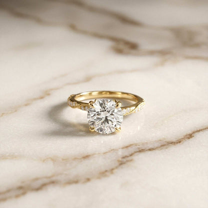 2.58Ct Moissanite Round Brilliant Solitaire Ring