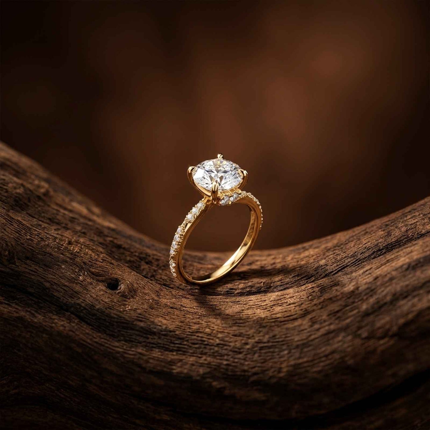 2.58Ct Moissanite Round Brilliant Solitaire Ring
