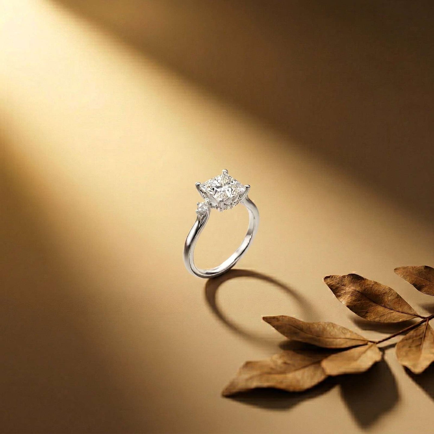 2.30Ct MoissaniteClassic Princess Cut Ring