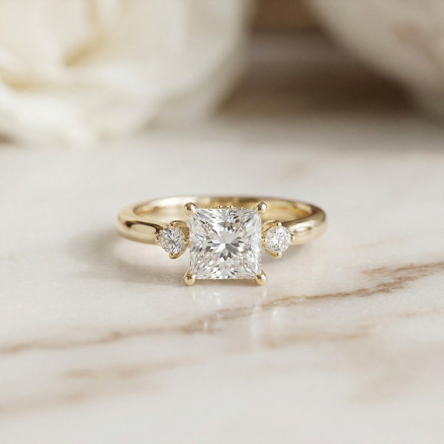 2.30Ct MoissaniteClassic Princess Cut Ring
