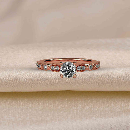 Infinity Twist Moissanite Engagement Ring