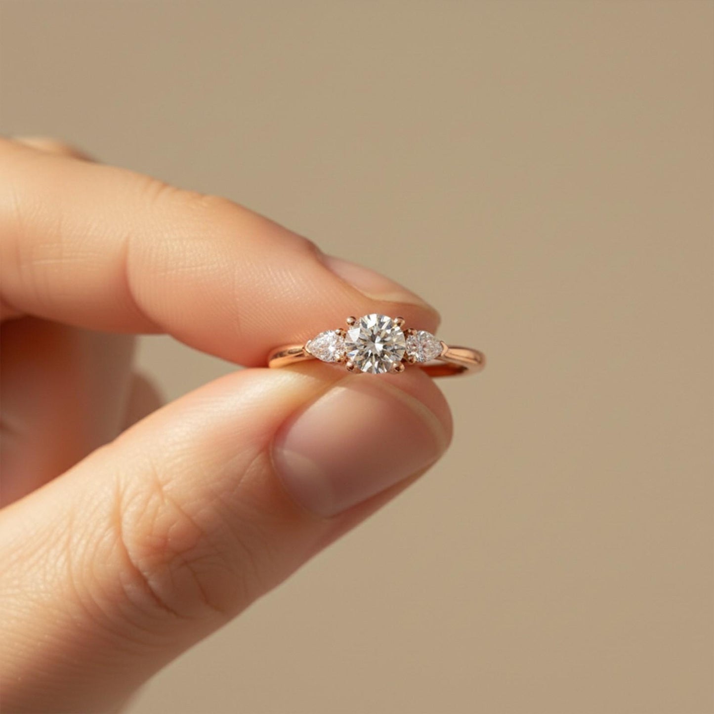 1.50ctw Moissanite Capella Trilogy Ring