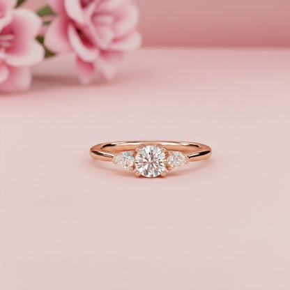 1.50ctw Moissanite Capella Trilogy Ring