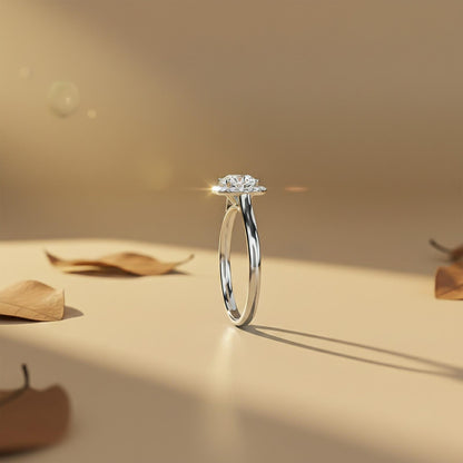 1.25Ctw Moissanite Danube Cushion Ring