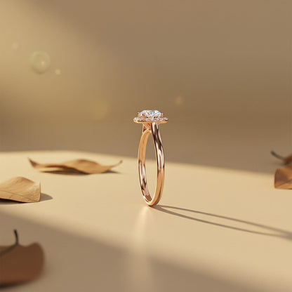 1.25Ctw Moissanite Danube Cushion Ring