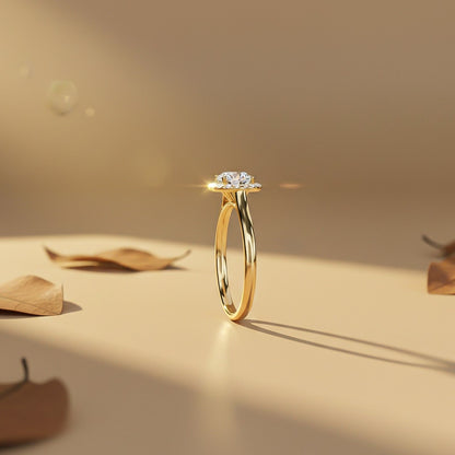 1.25Ctw Moissanite Danube Cushion Ring