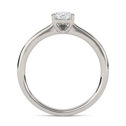 0.50Ctw Moissanite Blush Heart Minimalist Ring