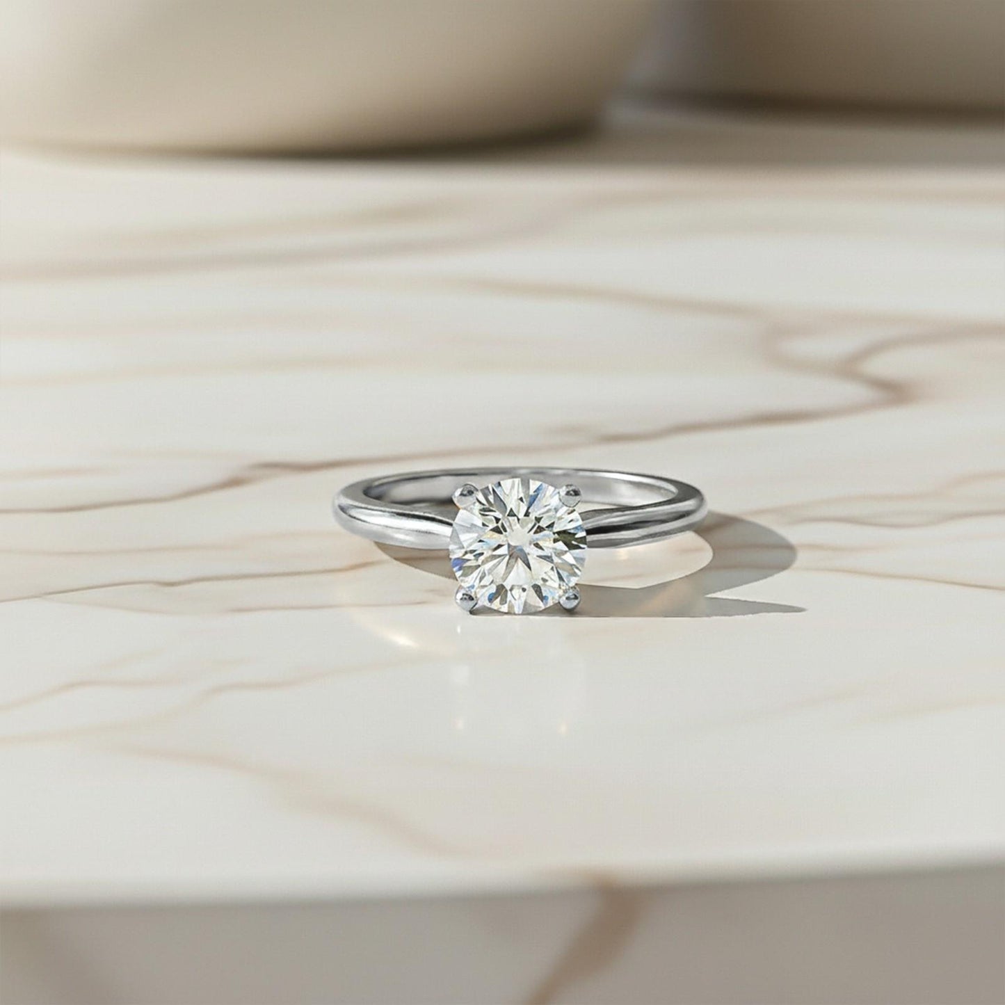 2Ctw Round Moissanite Emperor Ring