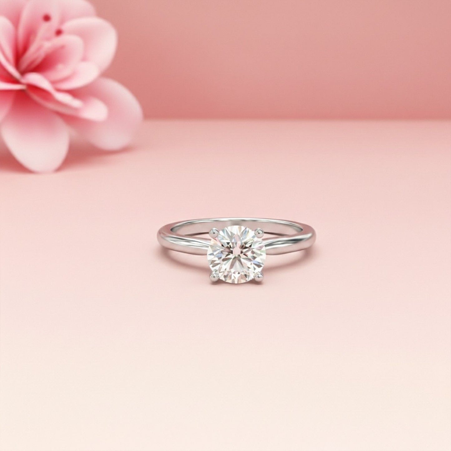 2Ctw Round Moissanite Emperor Ring