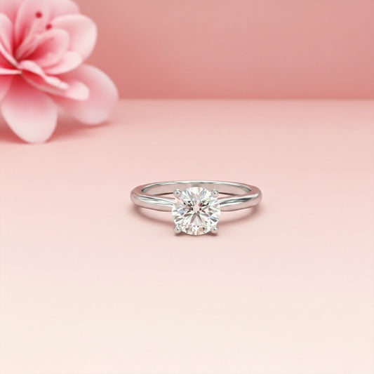 2Ctw Round Moissanite Emperor Ring