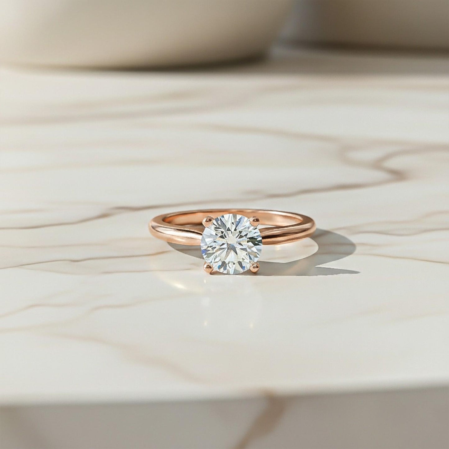 2Ctw Round Moissanite Emperor Ring