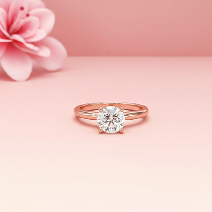 2Ctw Round Moissanite Emperor Ring