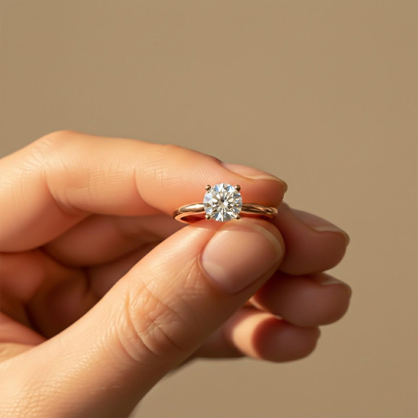 2Ctw Round Moissanite Emperor Ring