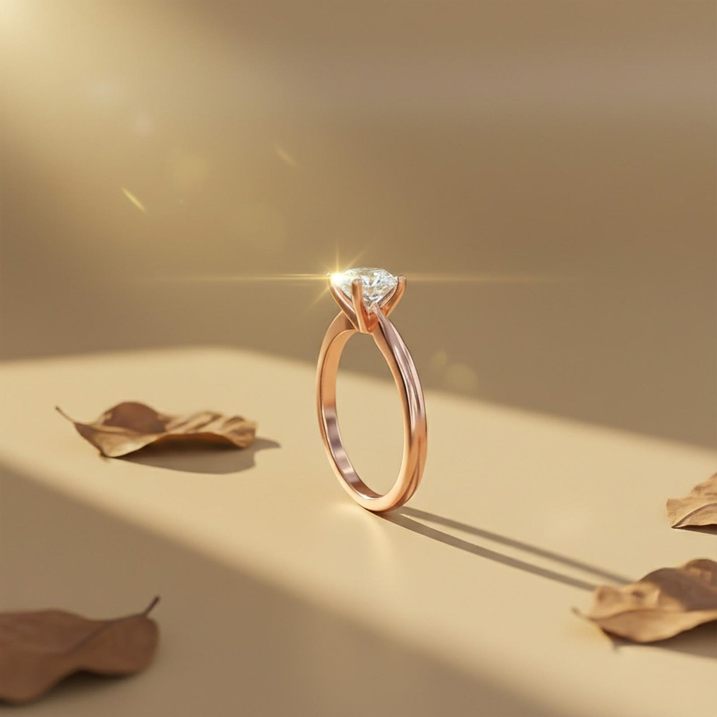 2Ctw Round Moissanite Emperor Ring