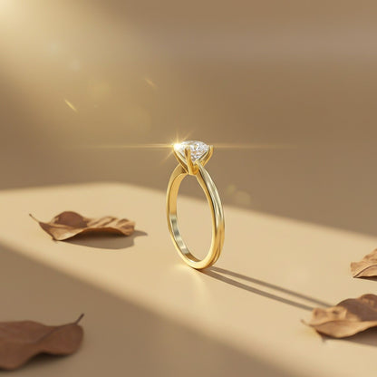 2Ctw Round Moissanite Emperor Ring