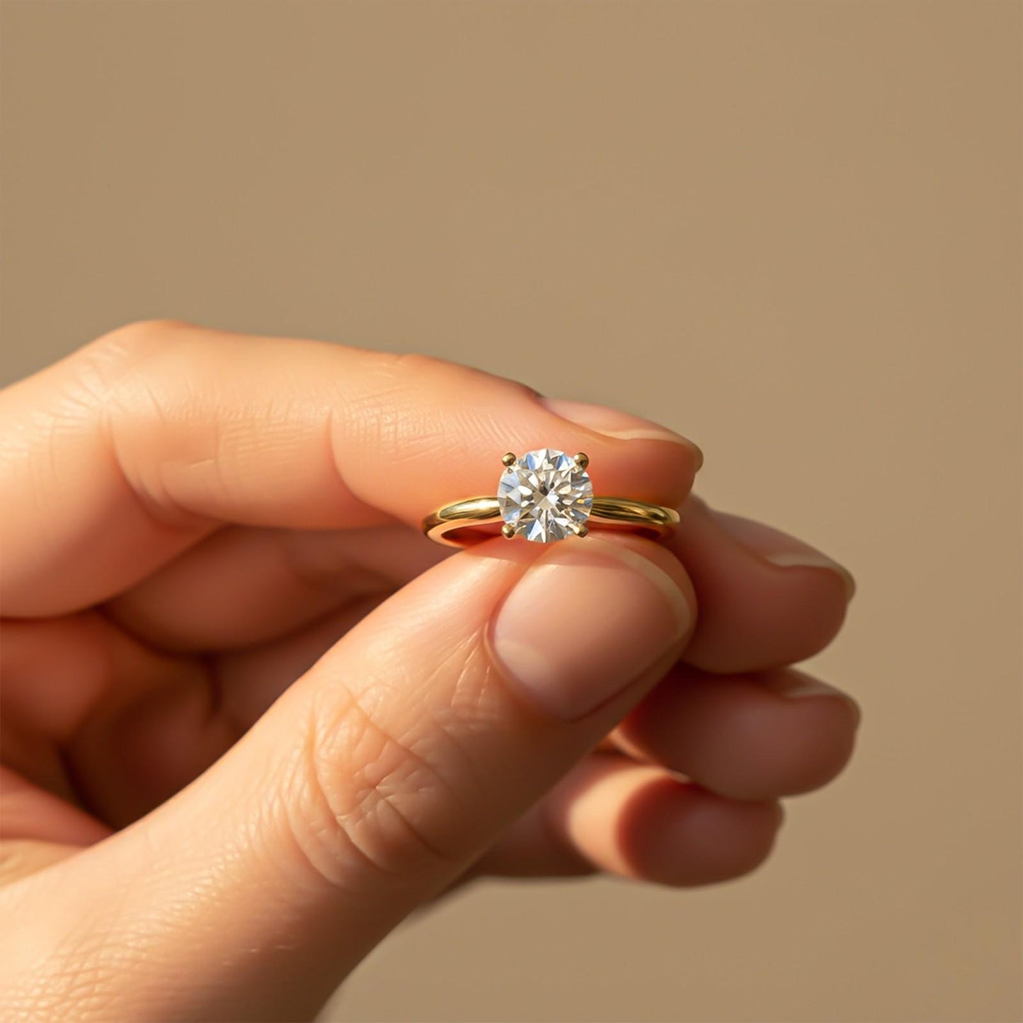 2Ctw Round Moissanite Emperor Ring