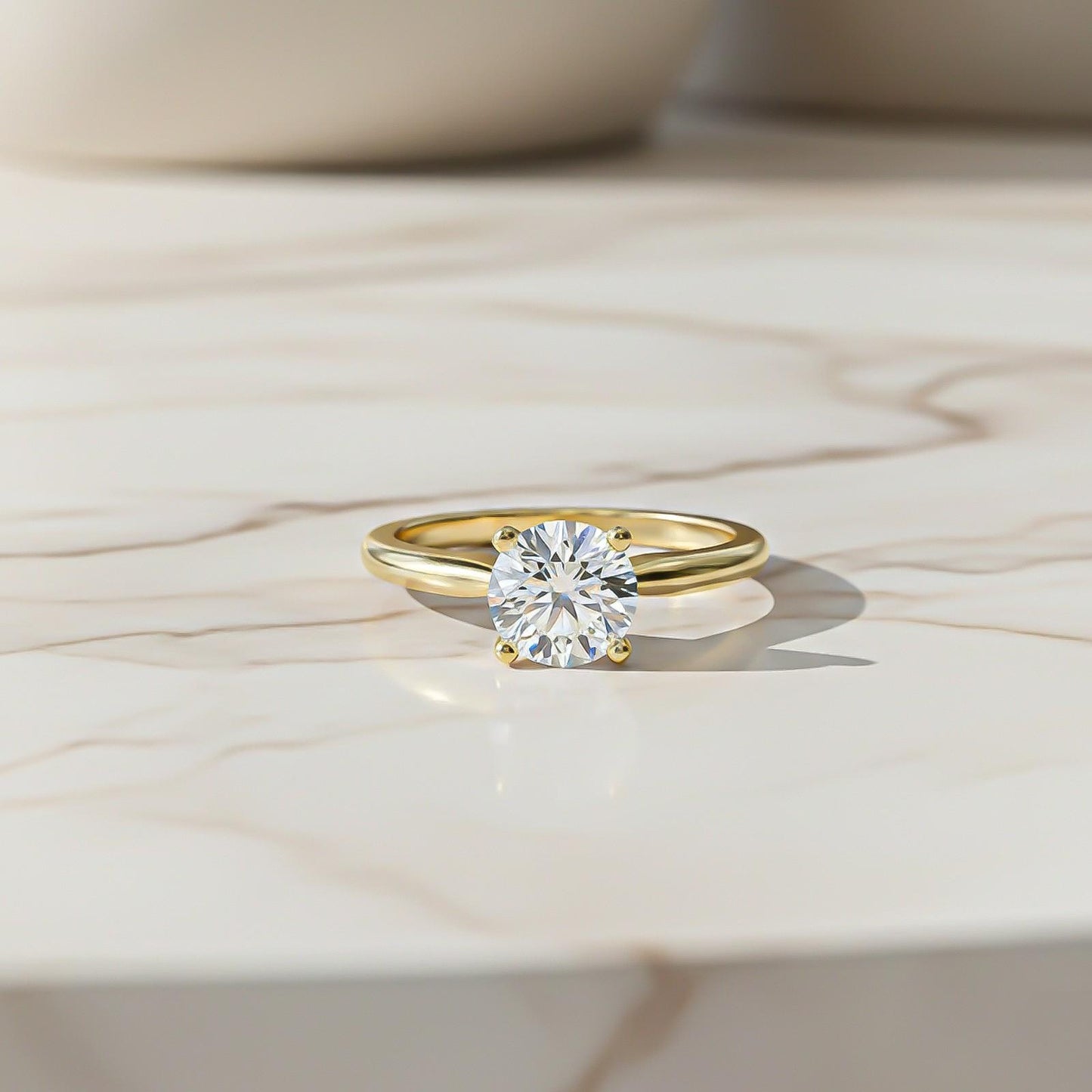 2Ctw Round Moissanite Emperor Ring