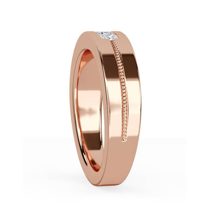 0.75Ctw Princess Moissanite Admiring Men's Band