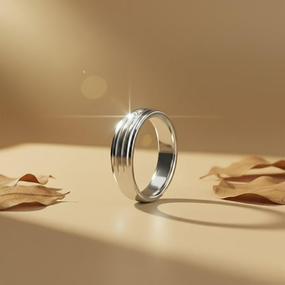0.50Ctw Princess Moissanite Longing Men's Band