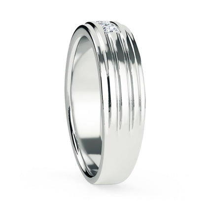 0.50Ctw Princess Moissanite Longing Men's Band