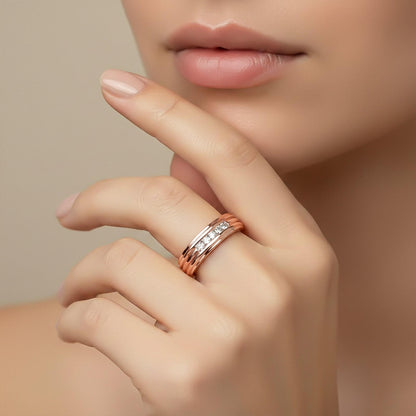 0.50Ctw Princess Moissanite Longing Men's Band