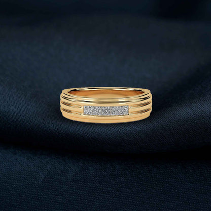 0.50Ctw Princess Moissanite Longing Men's Band