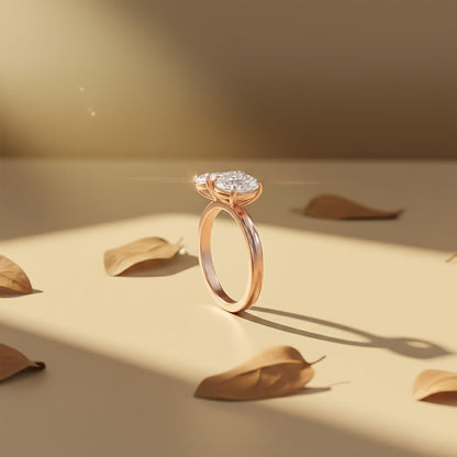 2Ctw Moissanite Dual Stone Ring