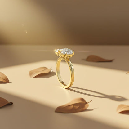 2Ctw Moissanite Dual Stone Ring