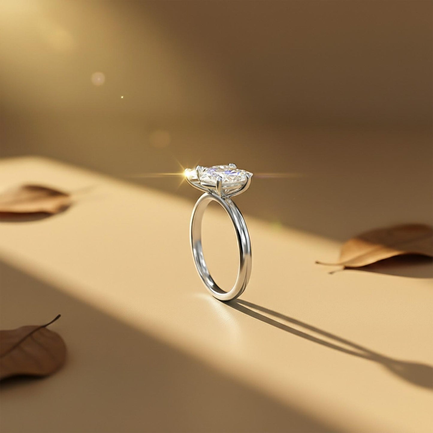 2Ctw Moissanite Double Stone Ring