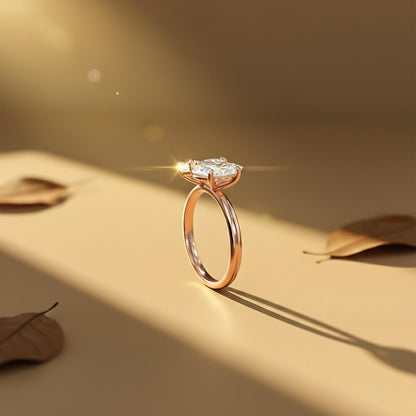 2Ctw Moissanite Double Stone Ring