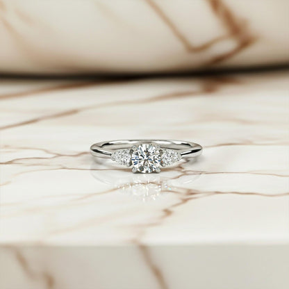 1.20Ctw Three-stone Moissanite Ring