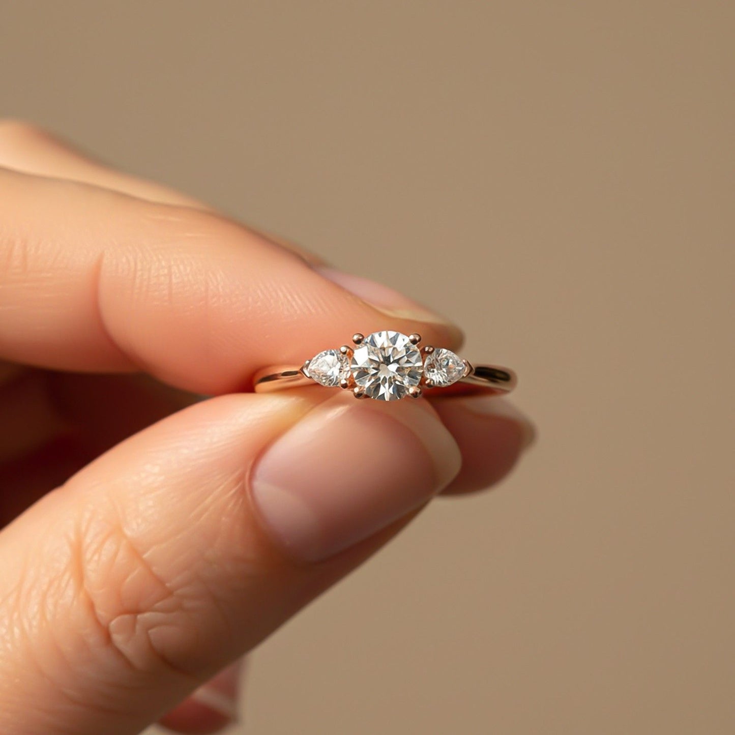 1.20Ctw Three-stone Moissanite Ring