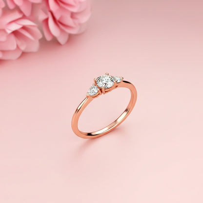 1.20Ctw Three-stone Moissanite Ring