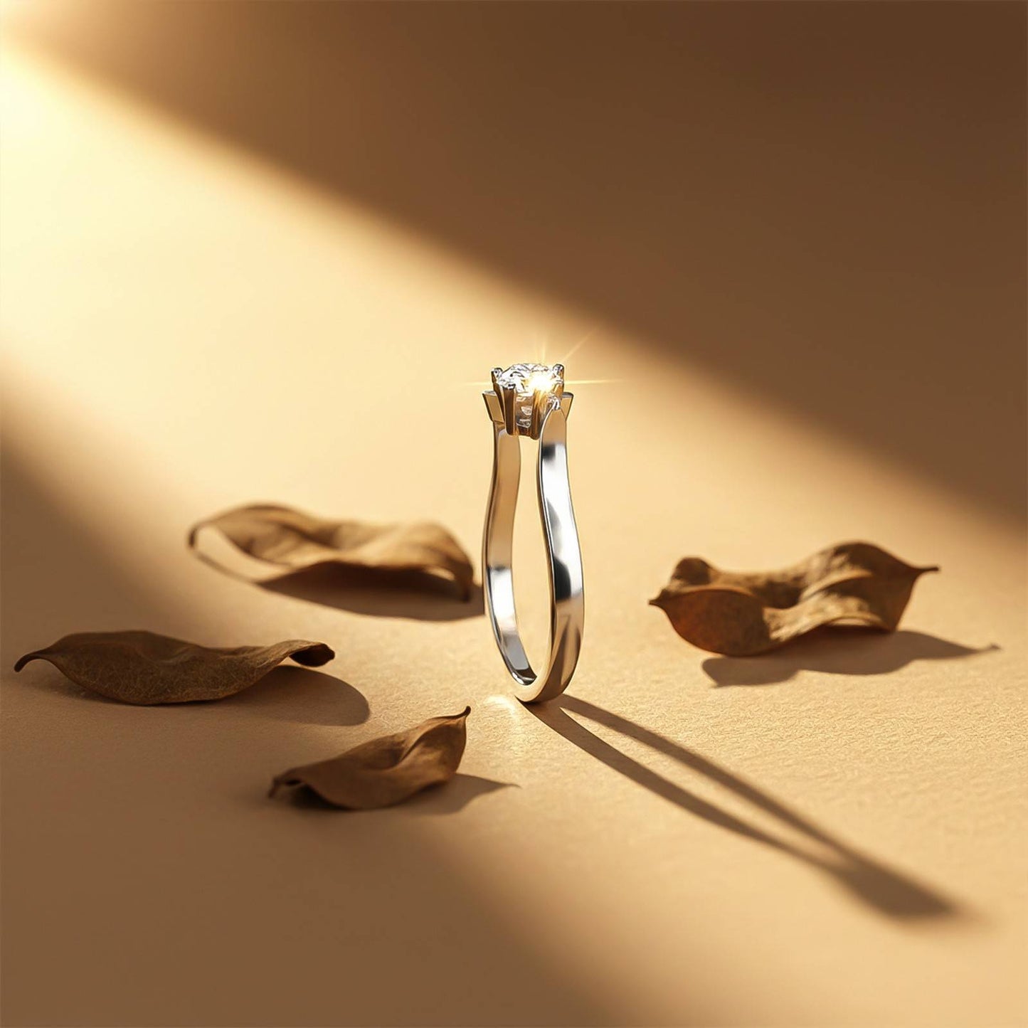 0.75Ctw Rory Crossover Moissanite Ring
