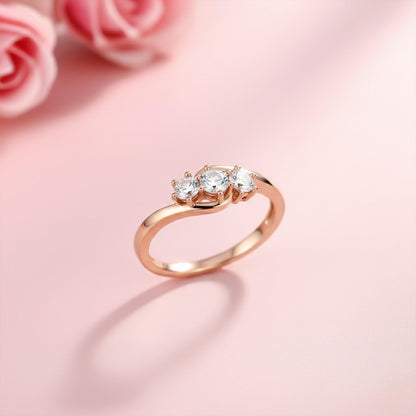 0.75Ctw Rory Crossover Moissanite Ring