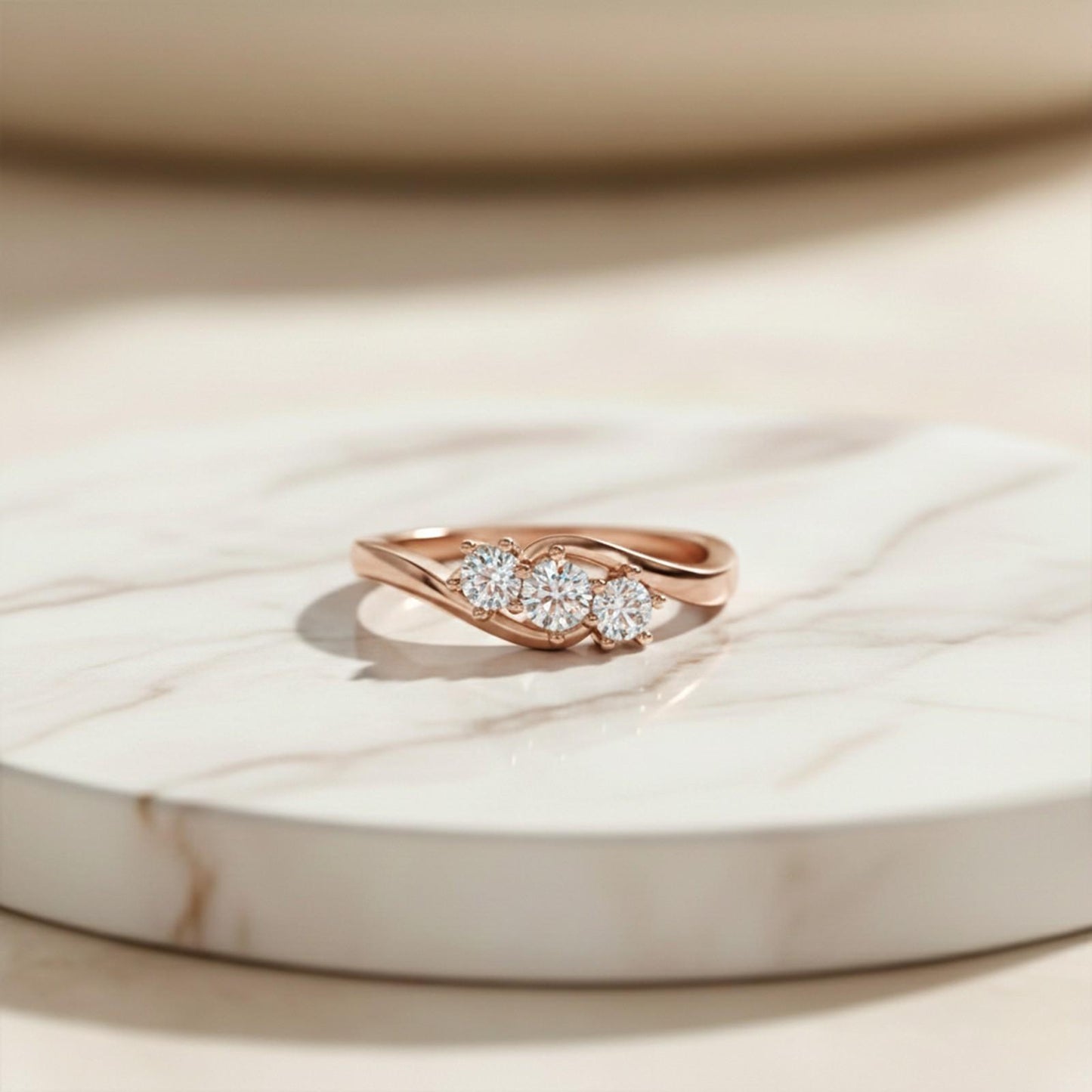0.75Ctw Rory Crossover Moissanite Ring