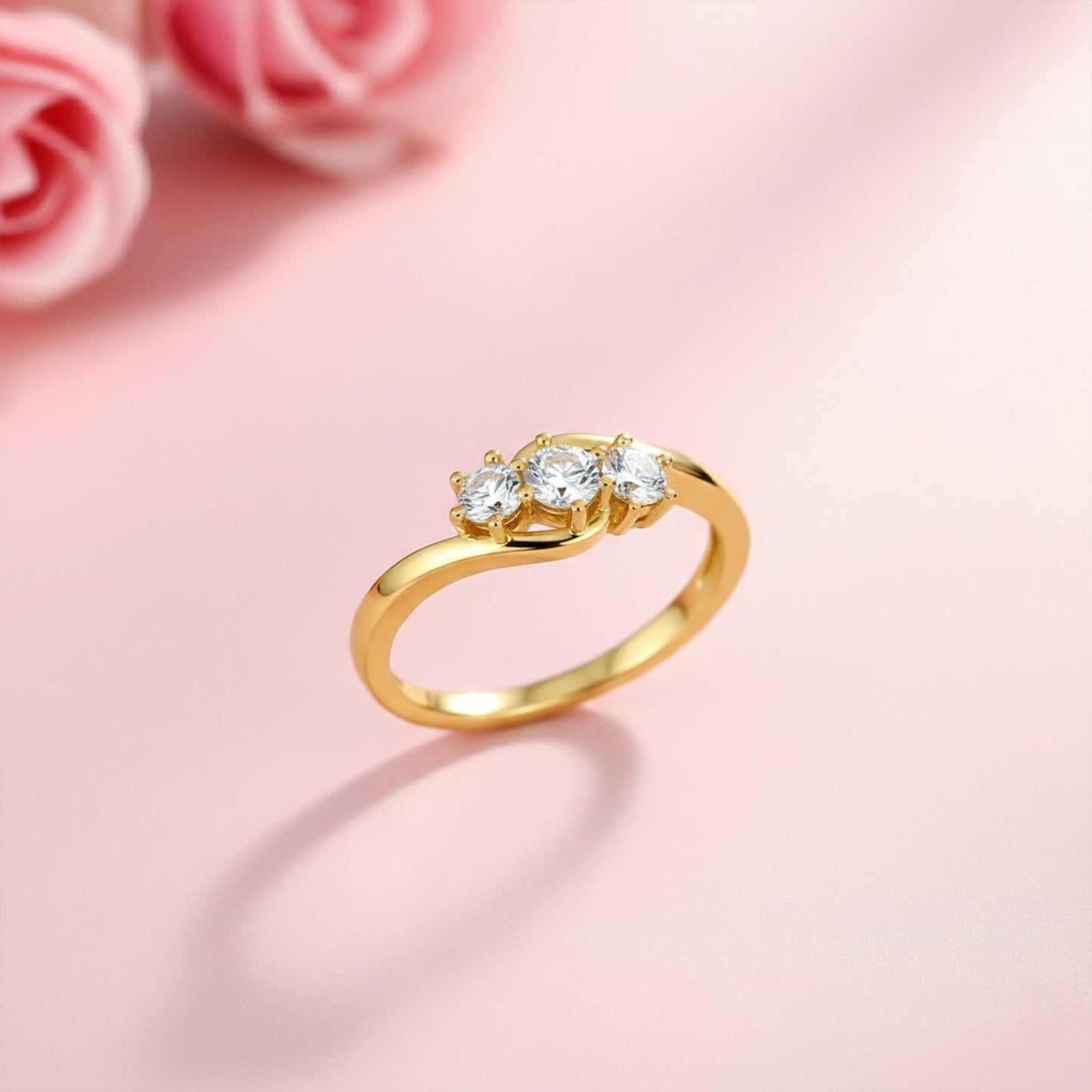 0.75Ctw Rory Crossover Moissanite Ring