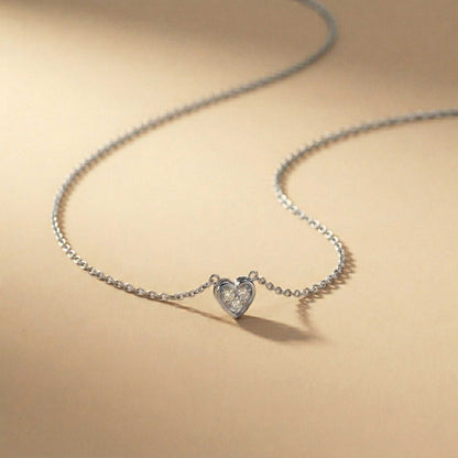 0.36Ct Moissanite Classic Heart Trio Pendant