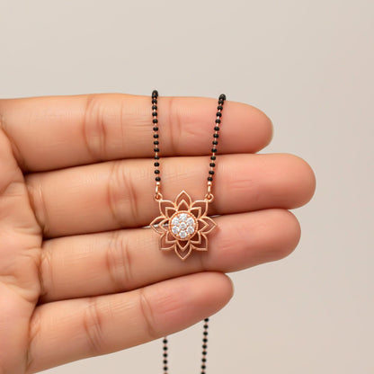Rose Gold Starlight Zircon Mangalsutra