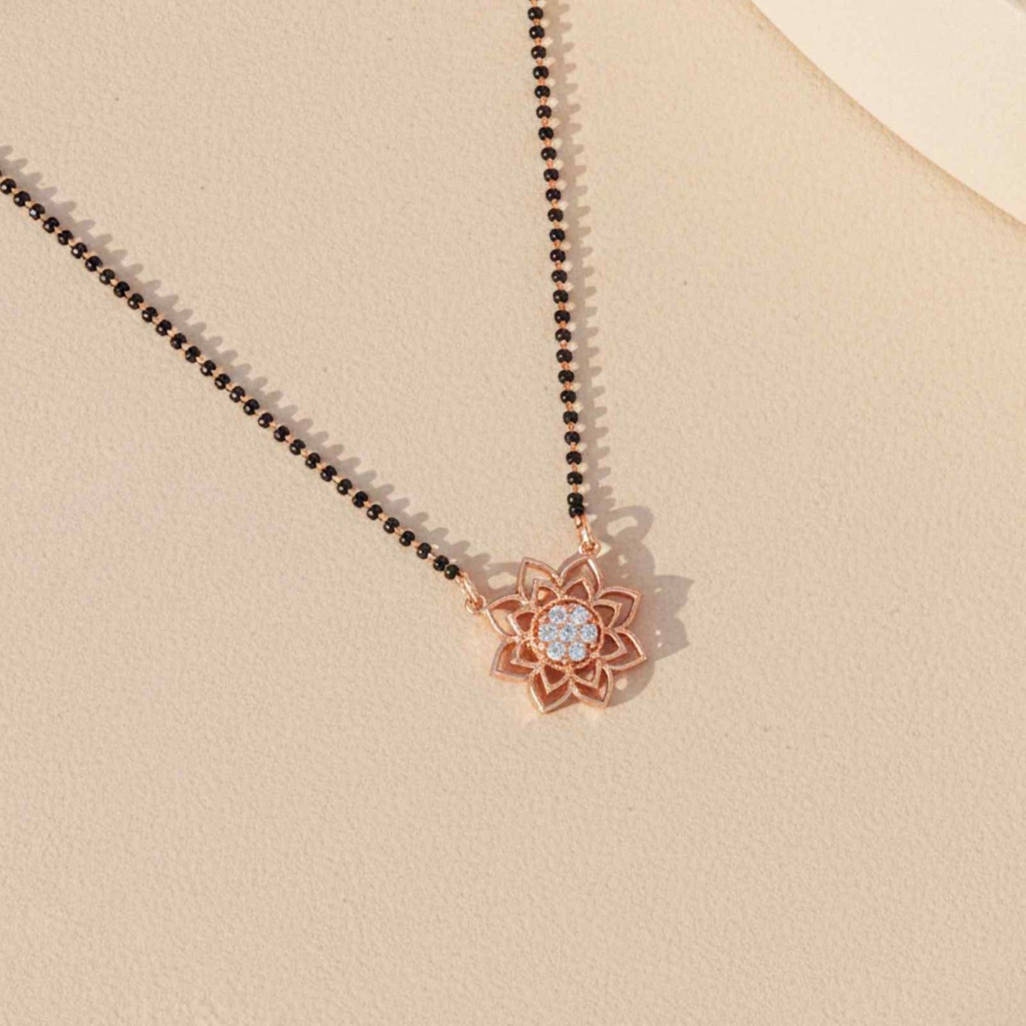Rose Gold Starlight Zircon Mangalsutra