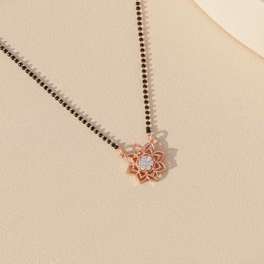 Rose Gold Starlight Zircon Mangalsutra