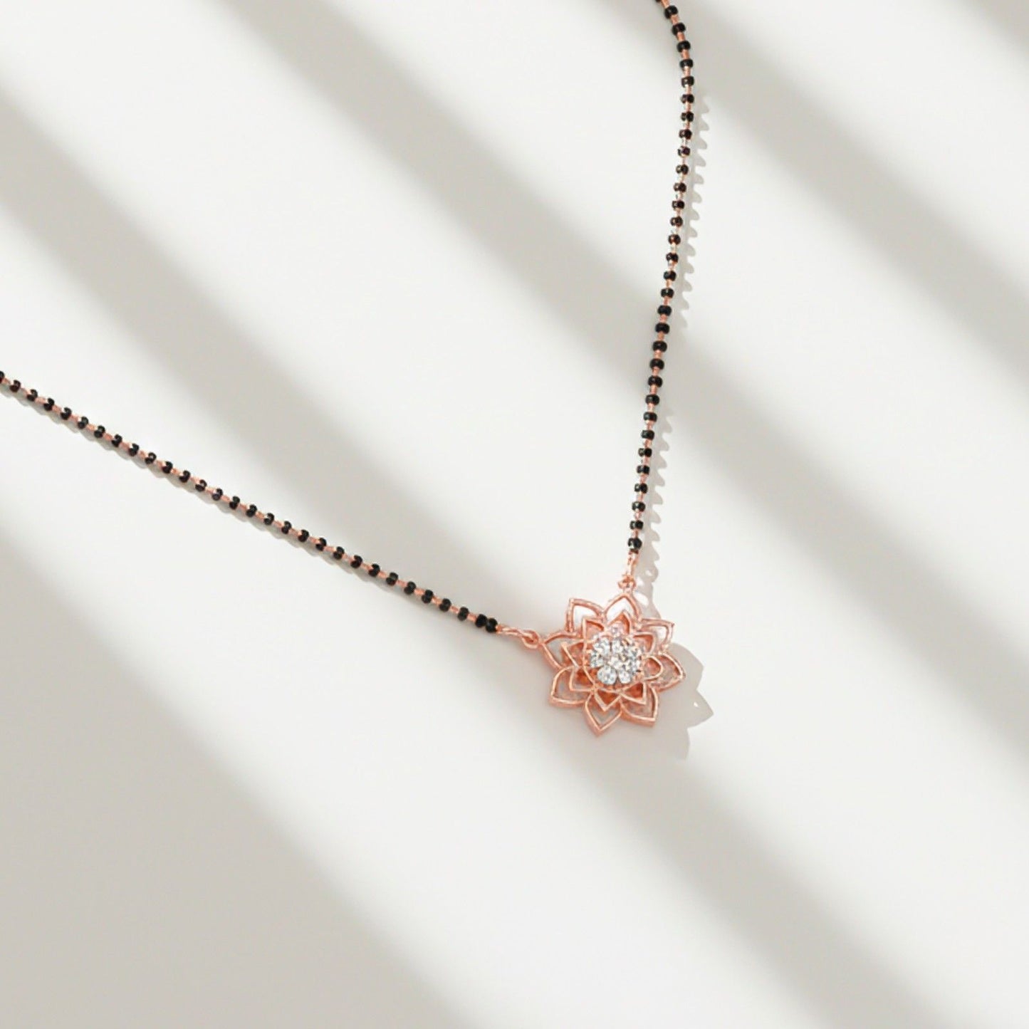 Rose Gold Starlight Zircon Mangalsutra