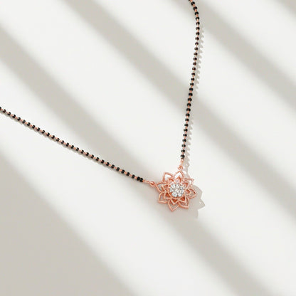 Rose Gold Starlight Zircon Mangalsutra